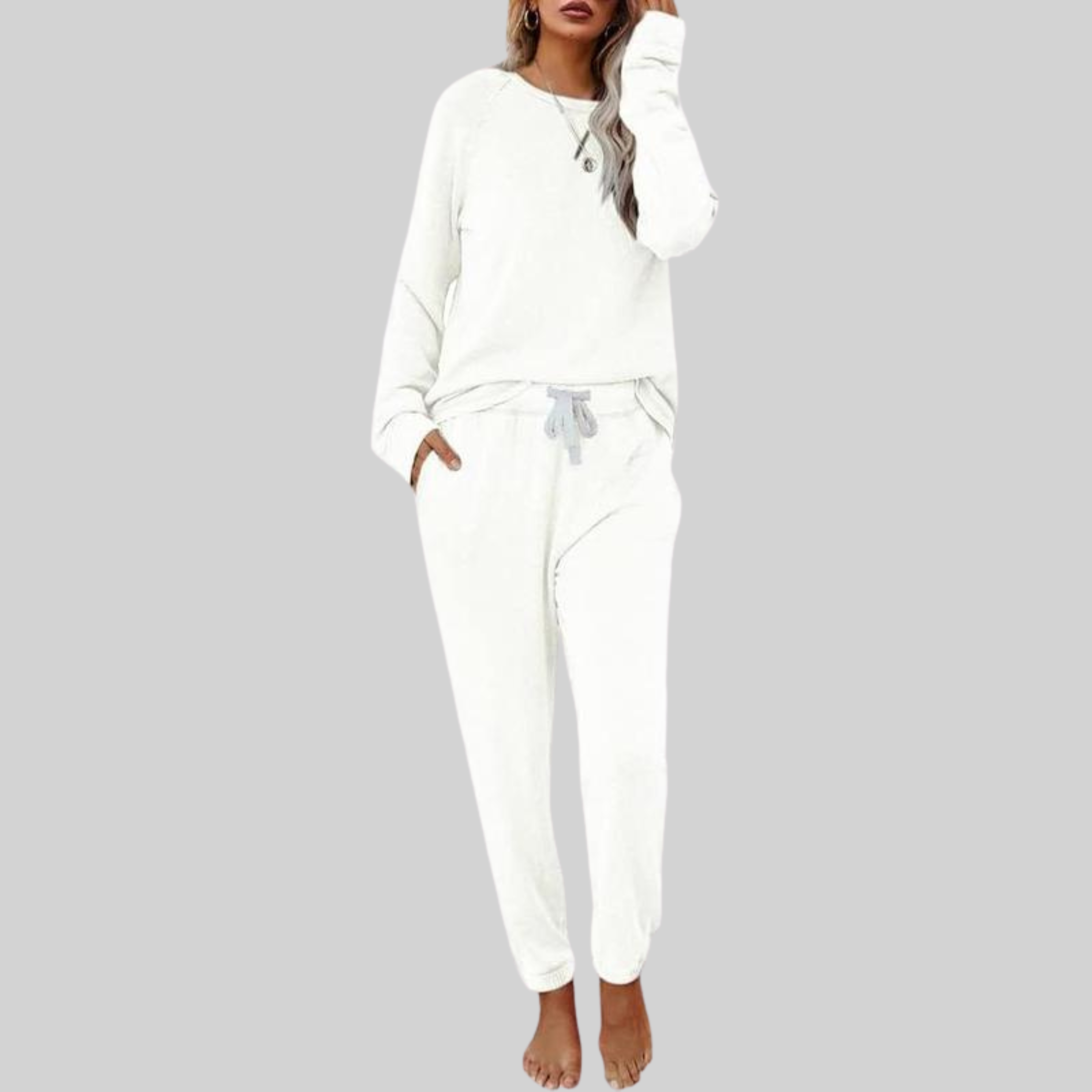 JOCELYN™ - Set casual cu mânecă lungă și pantaloni de trening