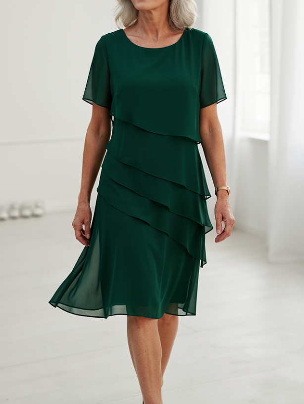 Linda | Rochie Elegantă cu Volane