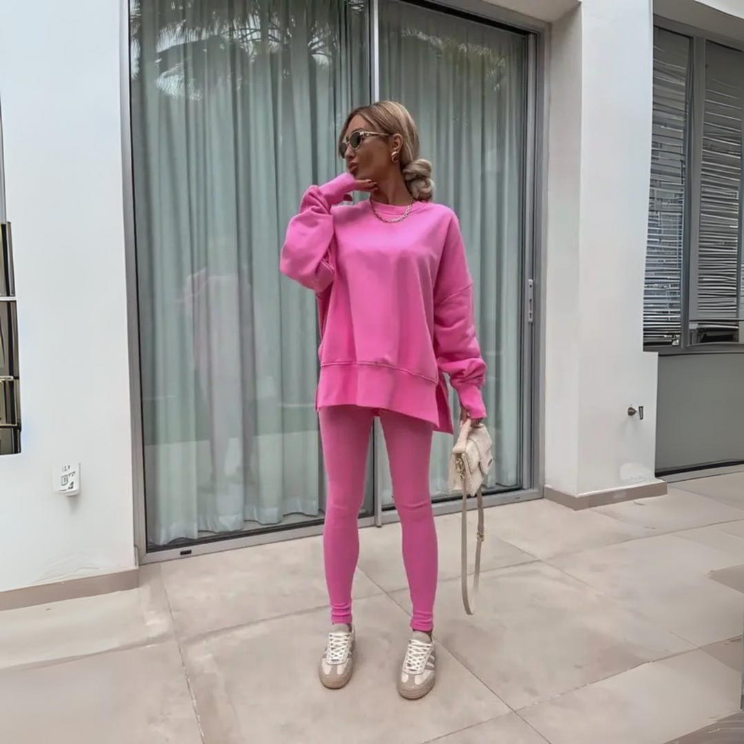 CLARIS™ - Set hanorac cu mânecă lungă și pantaloni casual