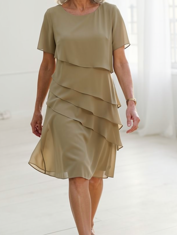 Linda | Rochie Elegantă cu Volane