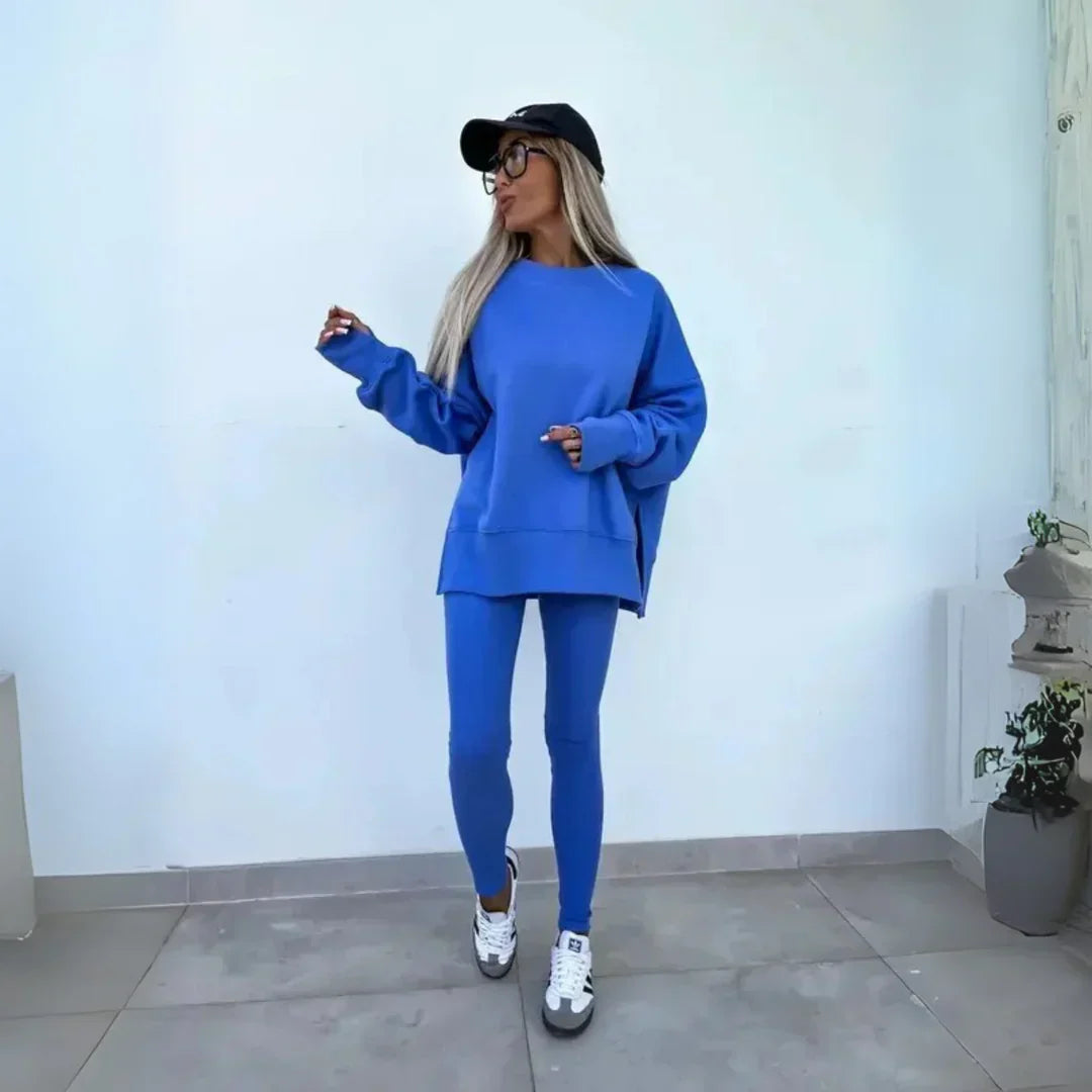 YACHI™ - Set de bluză și pantaloni casual cu mânecă lungă