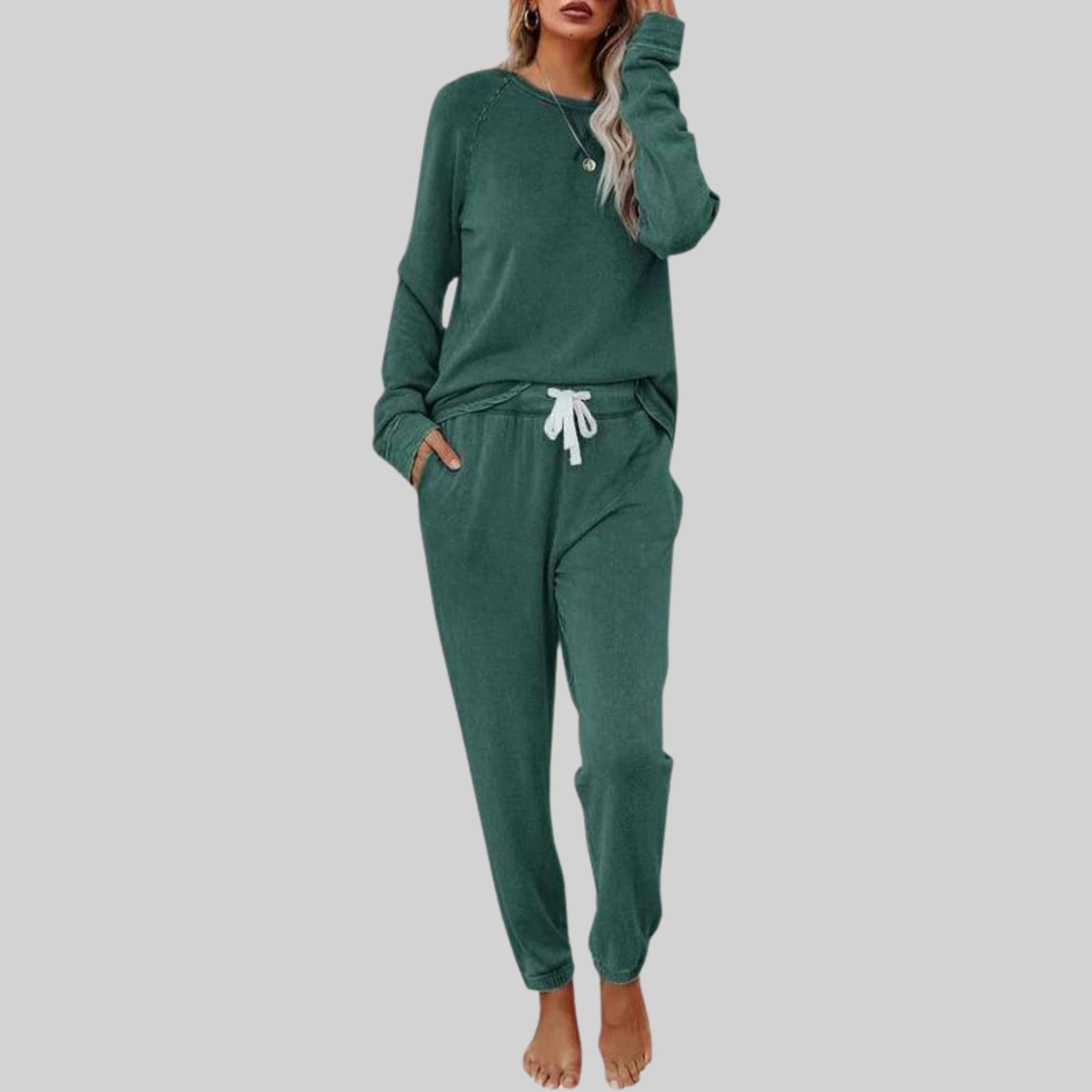 JOCELYN™ - Set casual cu mânecă lungă și pantaloni de trening