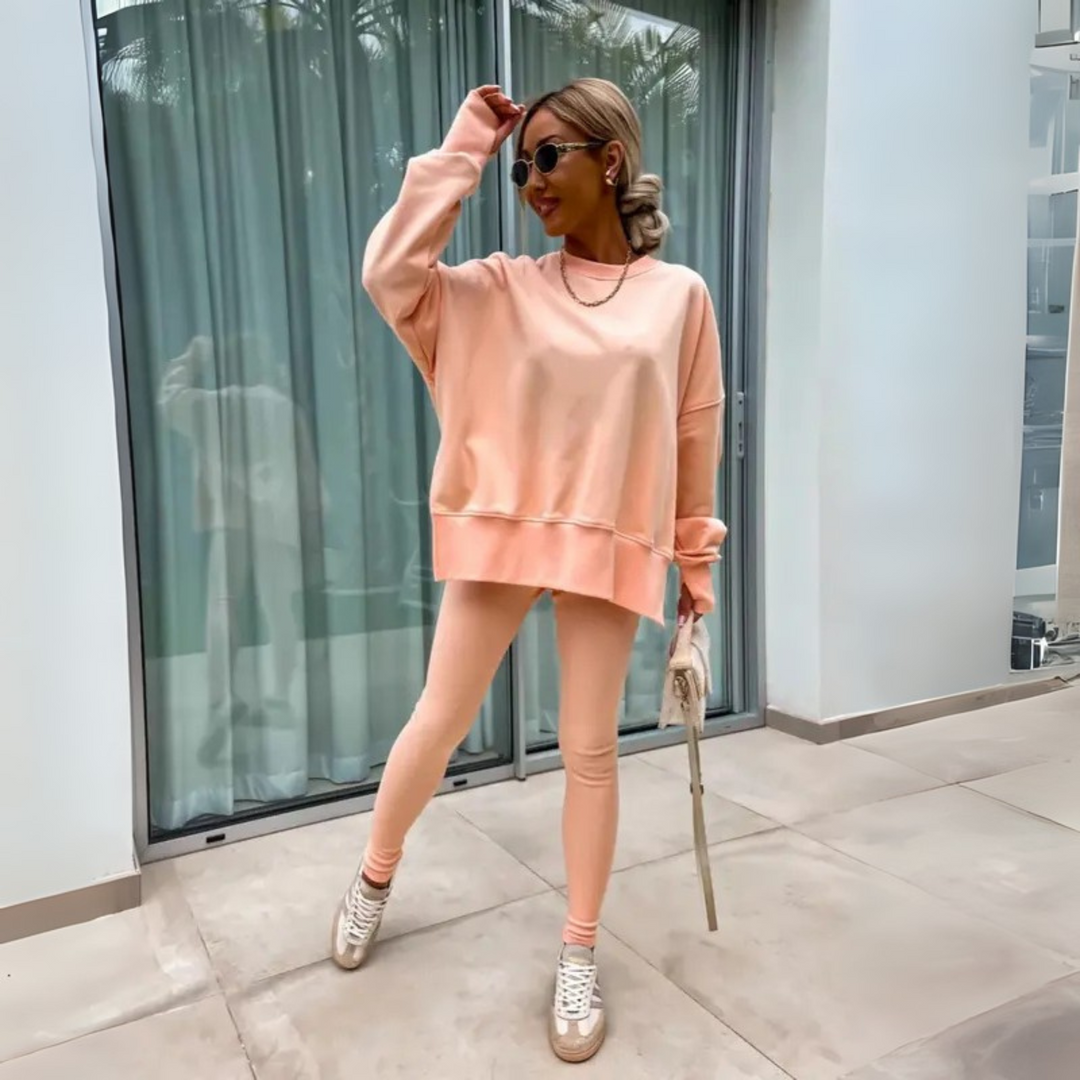 CLARIS™ - Set hanorac cu mânecă lungă și pantaloni casual