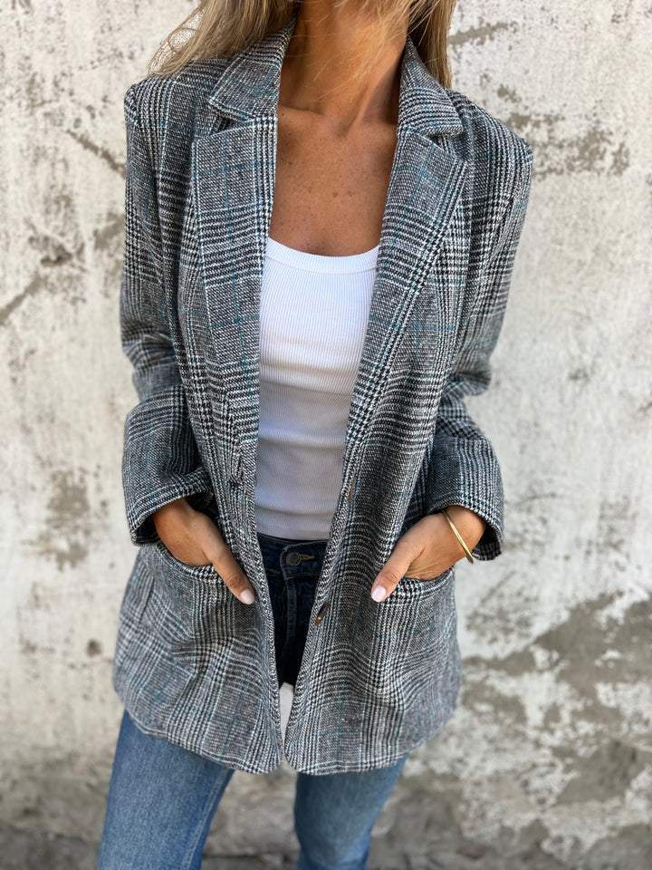 LUCINDA™ - Sacou clasic în carouri