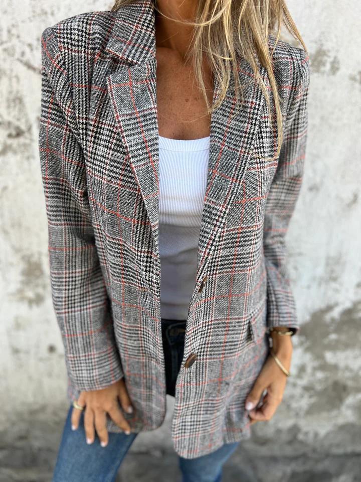 LUCINDA™ - Sacou clasic în carouri