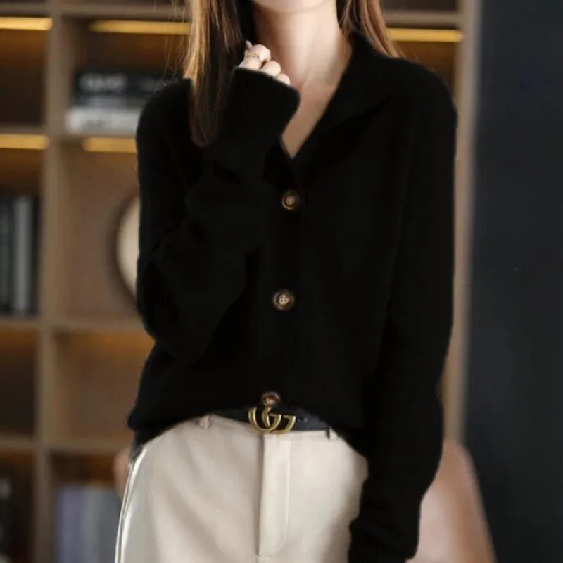 ELARA™ | Pulover Luxe cu nasturi