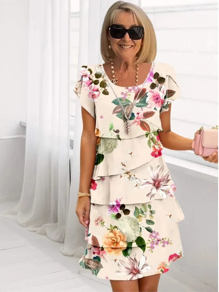 Helena | Rochie Elegantă cu Volane