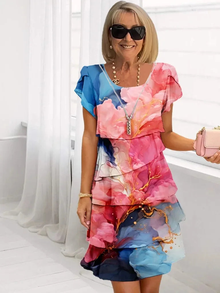 Caroline | Rochie elegantă și confortabilă cu volane