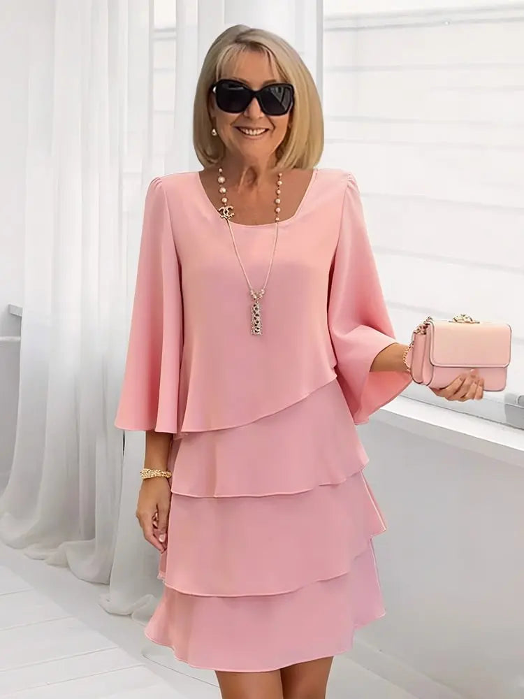 Catherine | Rochie Elegantă cu Volane