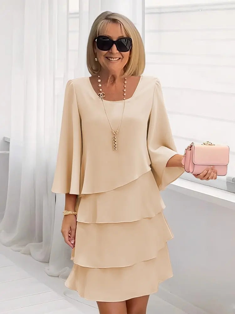 Catherine | Rochie Elegantă cu Volane