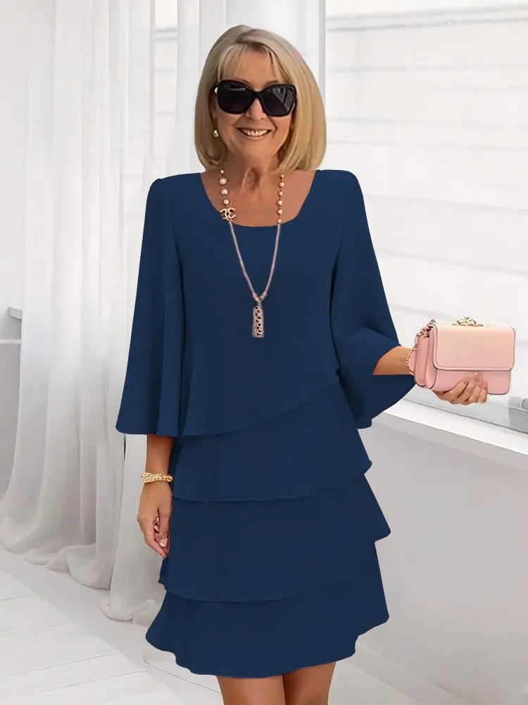 Catherine | Rochie Elegantă cu Volane