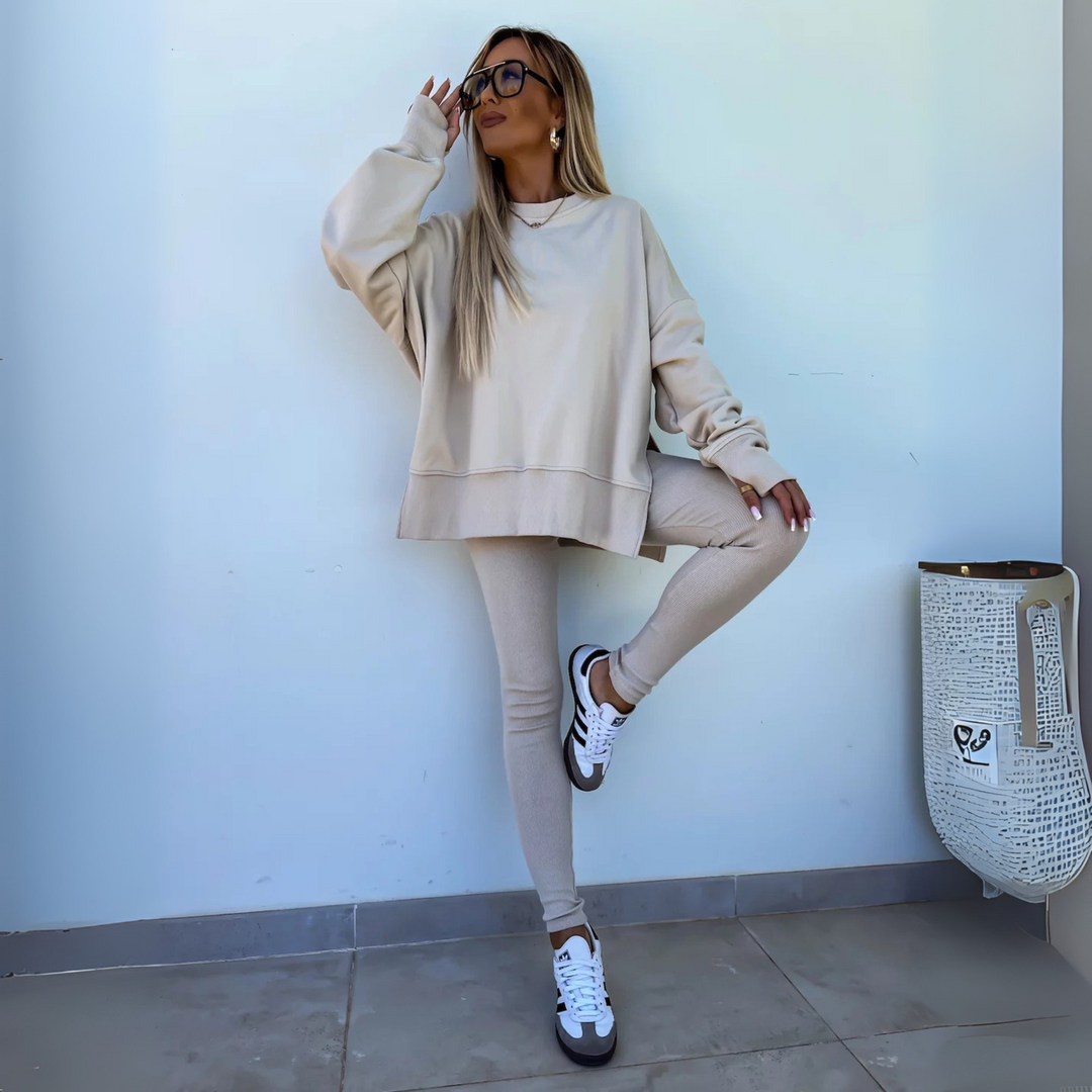 CLARIS™ - Set hanorac cu mânecă lungă și pantaloni casual
