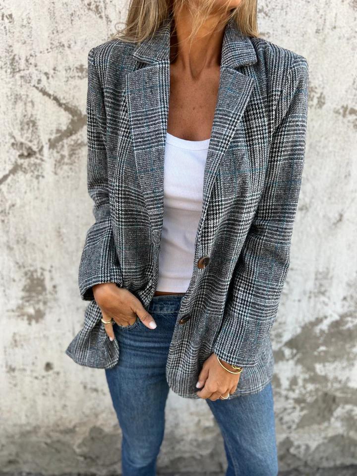 LUCINDA™ - Sacou clasic în carouri
