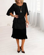 Patricia | Rochie Elegantă cu Volane