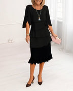 Patricia | Rochie Elegantă cu Volane
